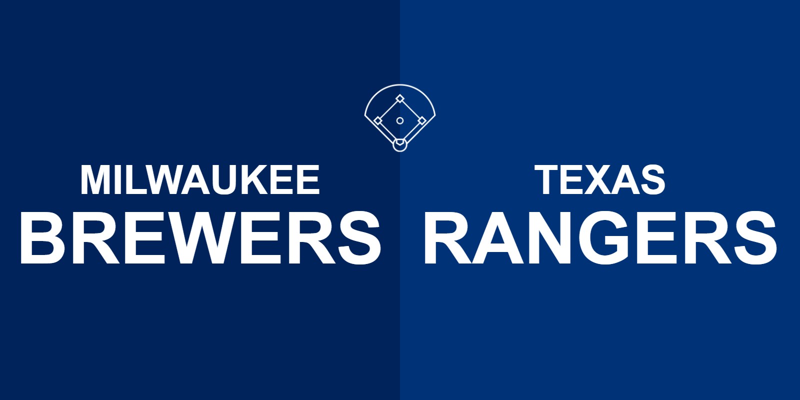 Brewers vs Rangers
