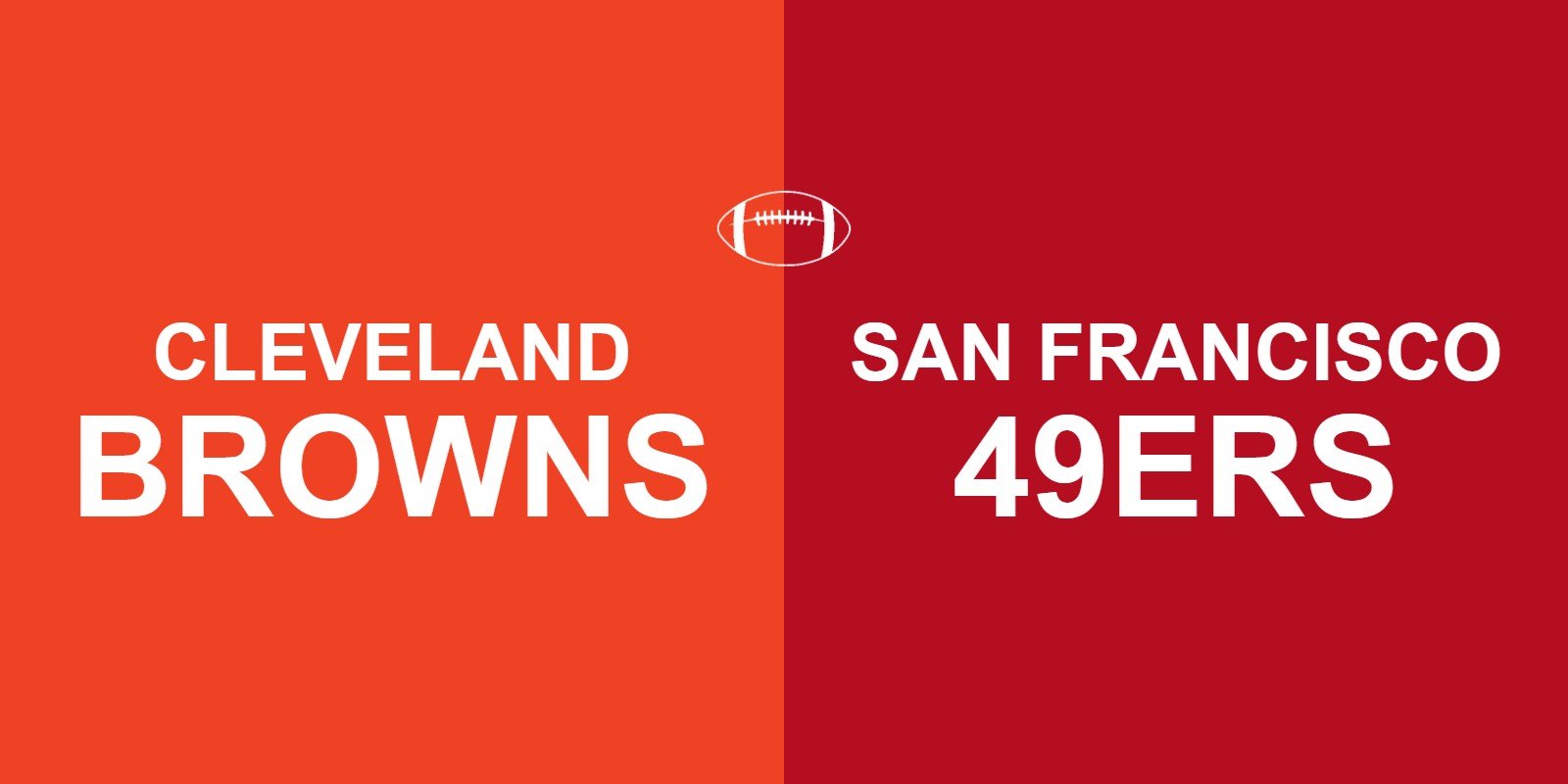 Browns vs 49ers
