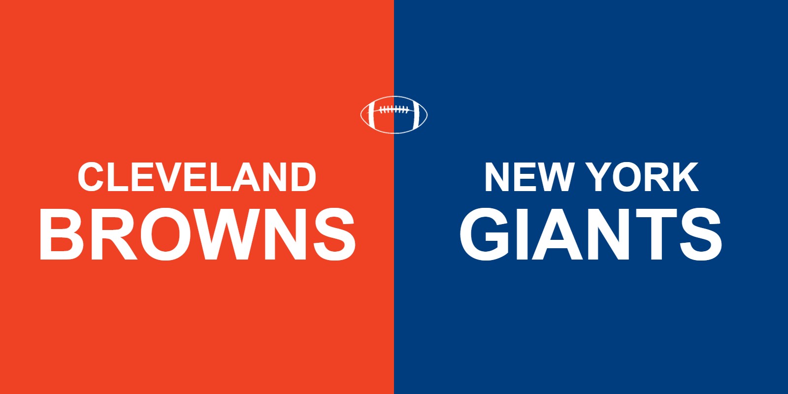 Browns vs Giants