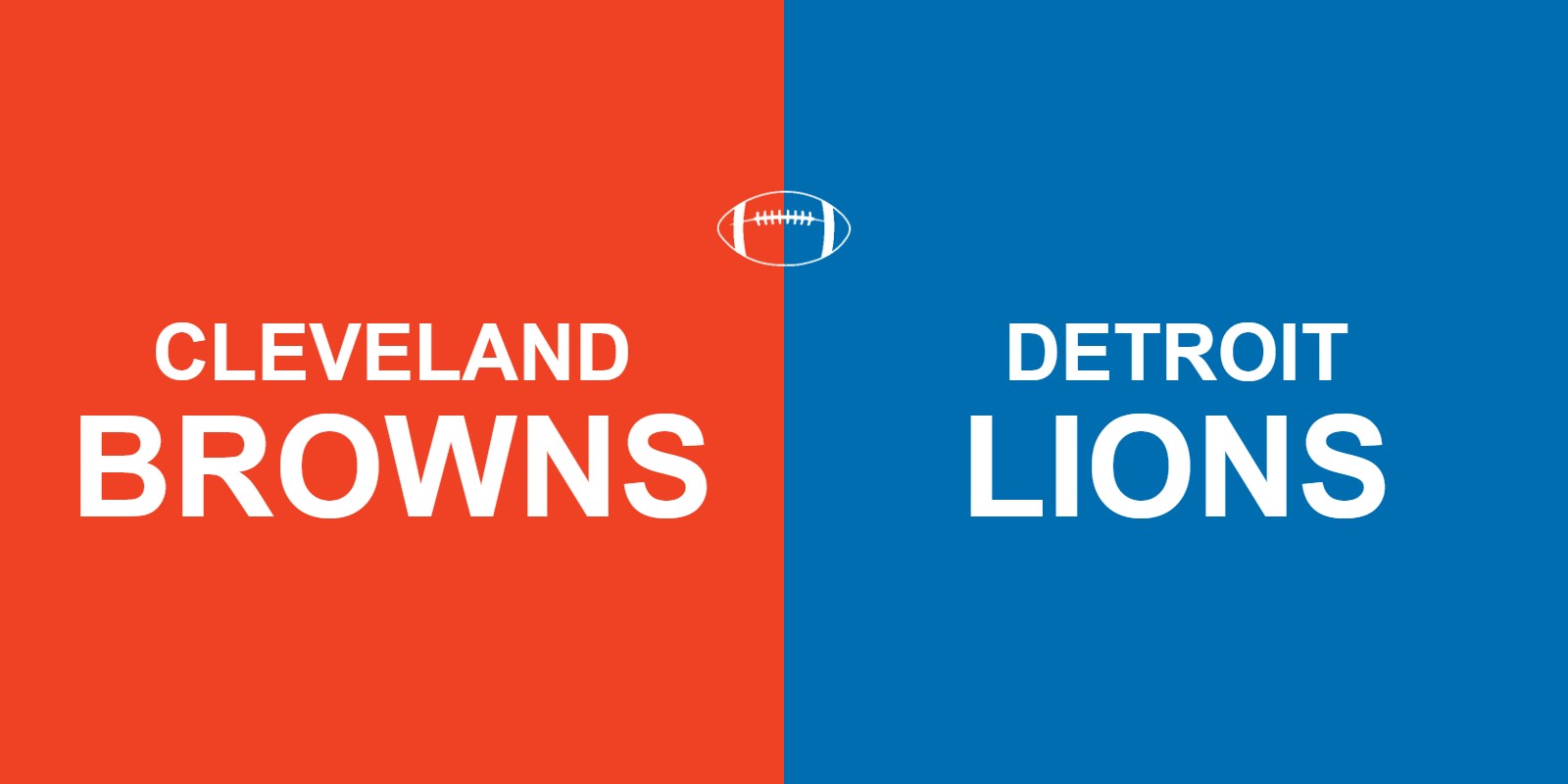 Browns vs Lions
