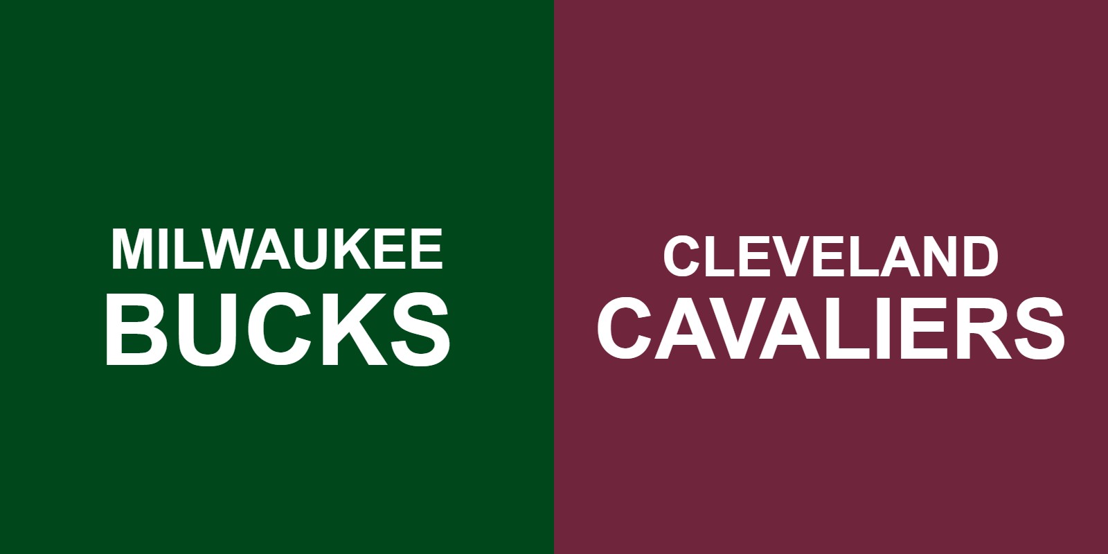 Bucks vs Cavaliers