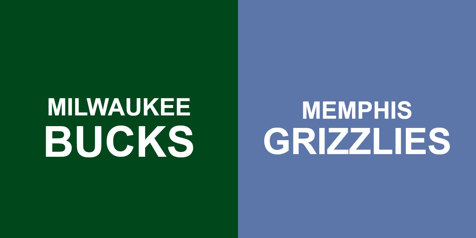 Bucks vs Grizzlies