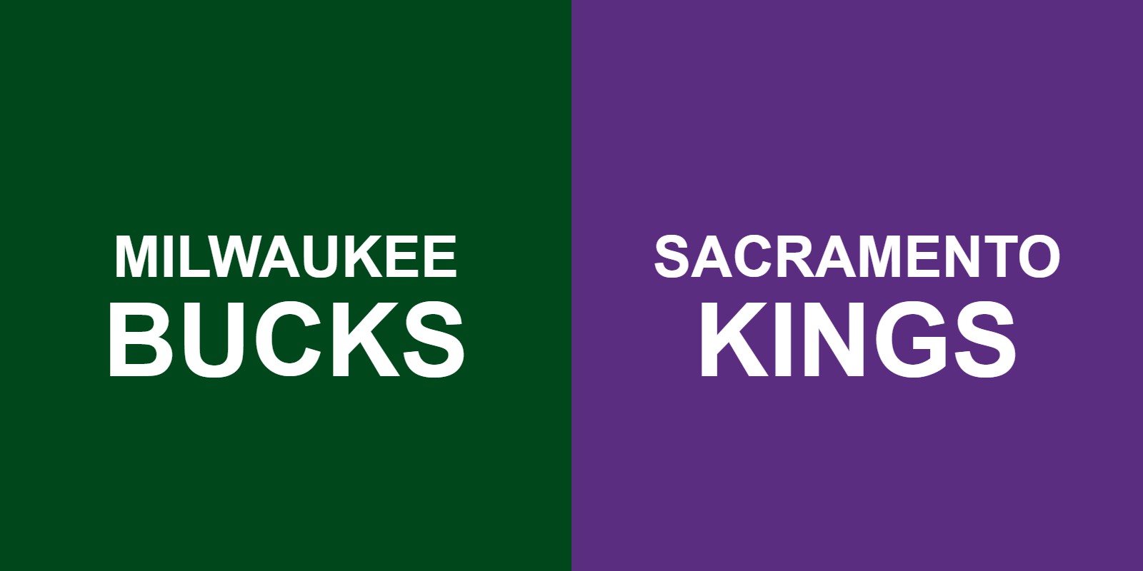 Bucks vs Kings
