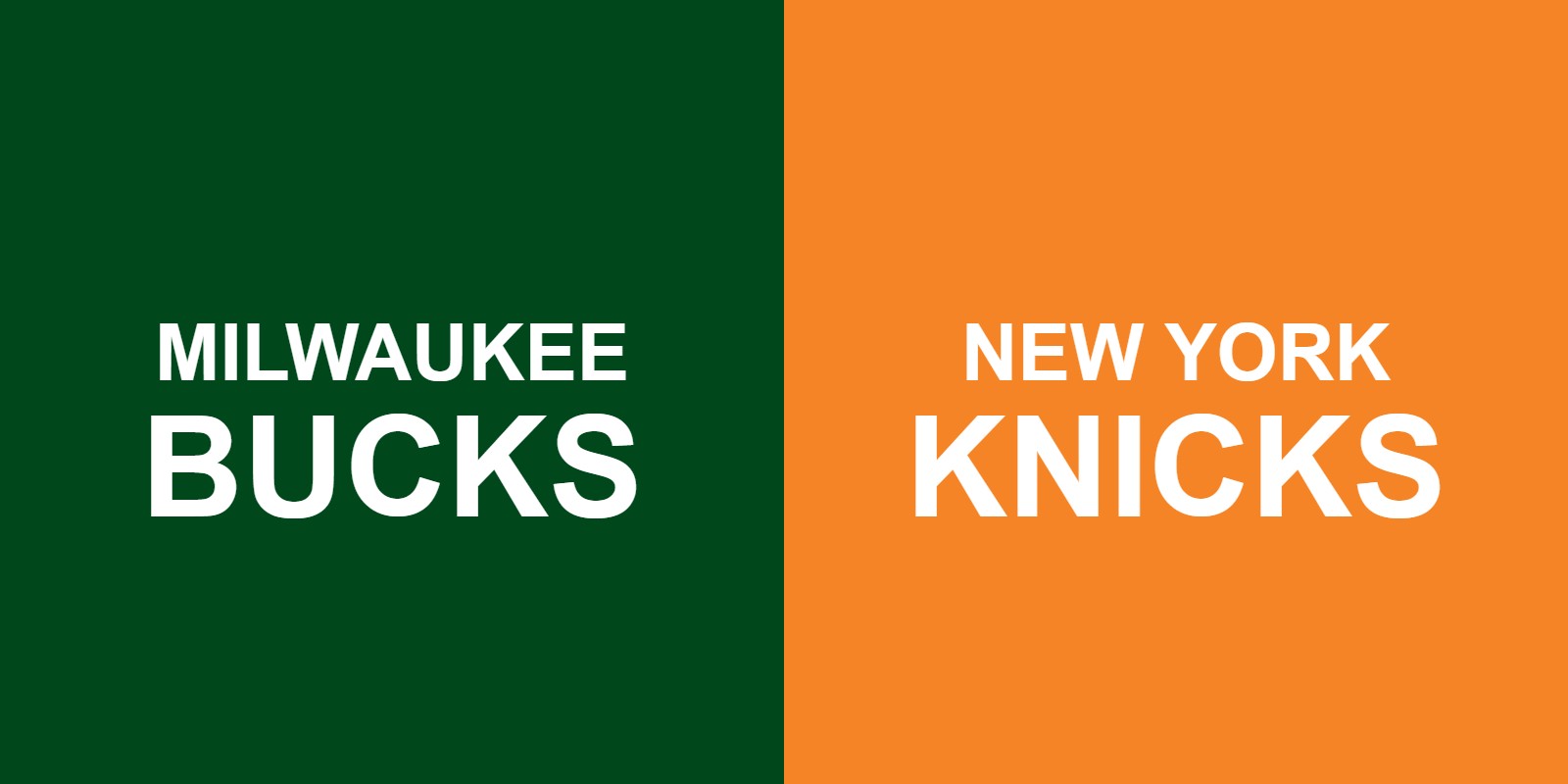 Bucks vs Knicks