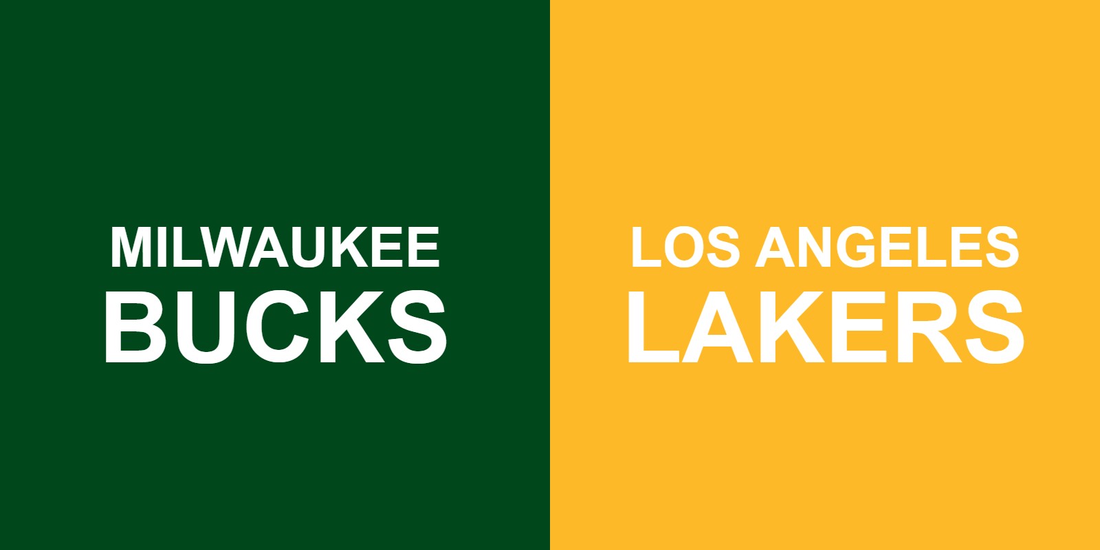 Bucks vs Lakers
