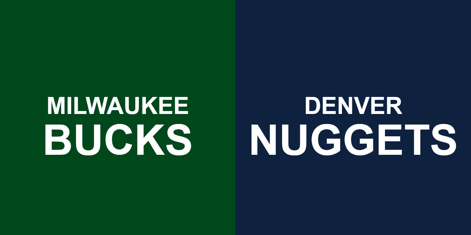 Bucks vs Nuggets