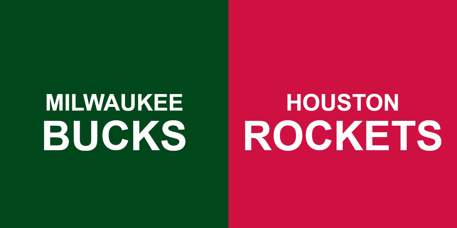 Bucks vs Rockets