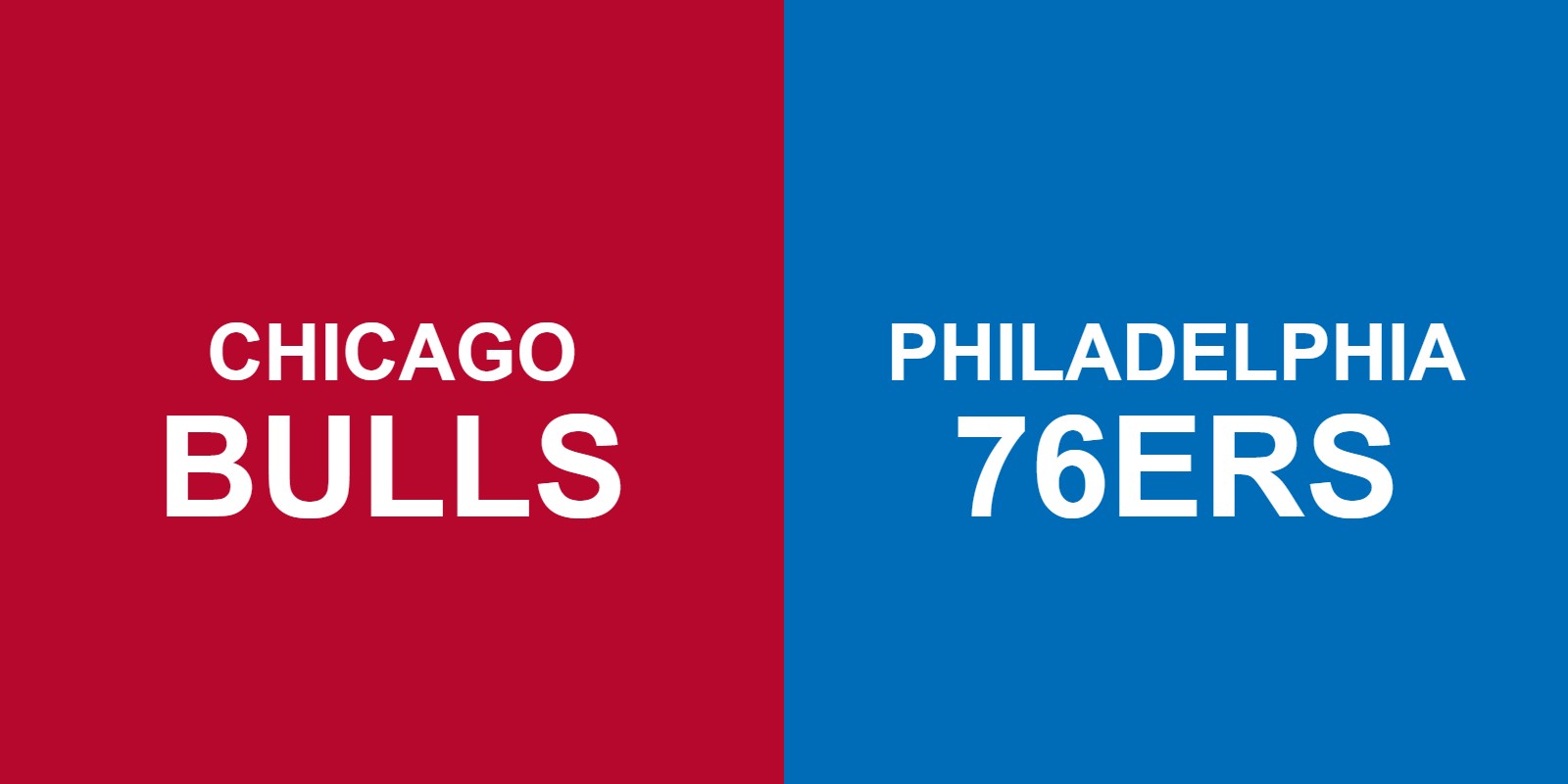 Bulls vs 76ers