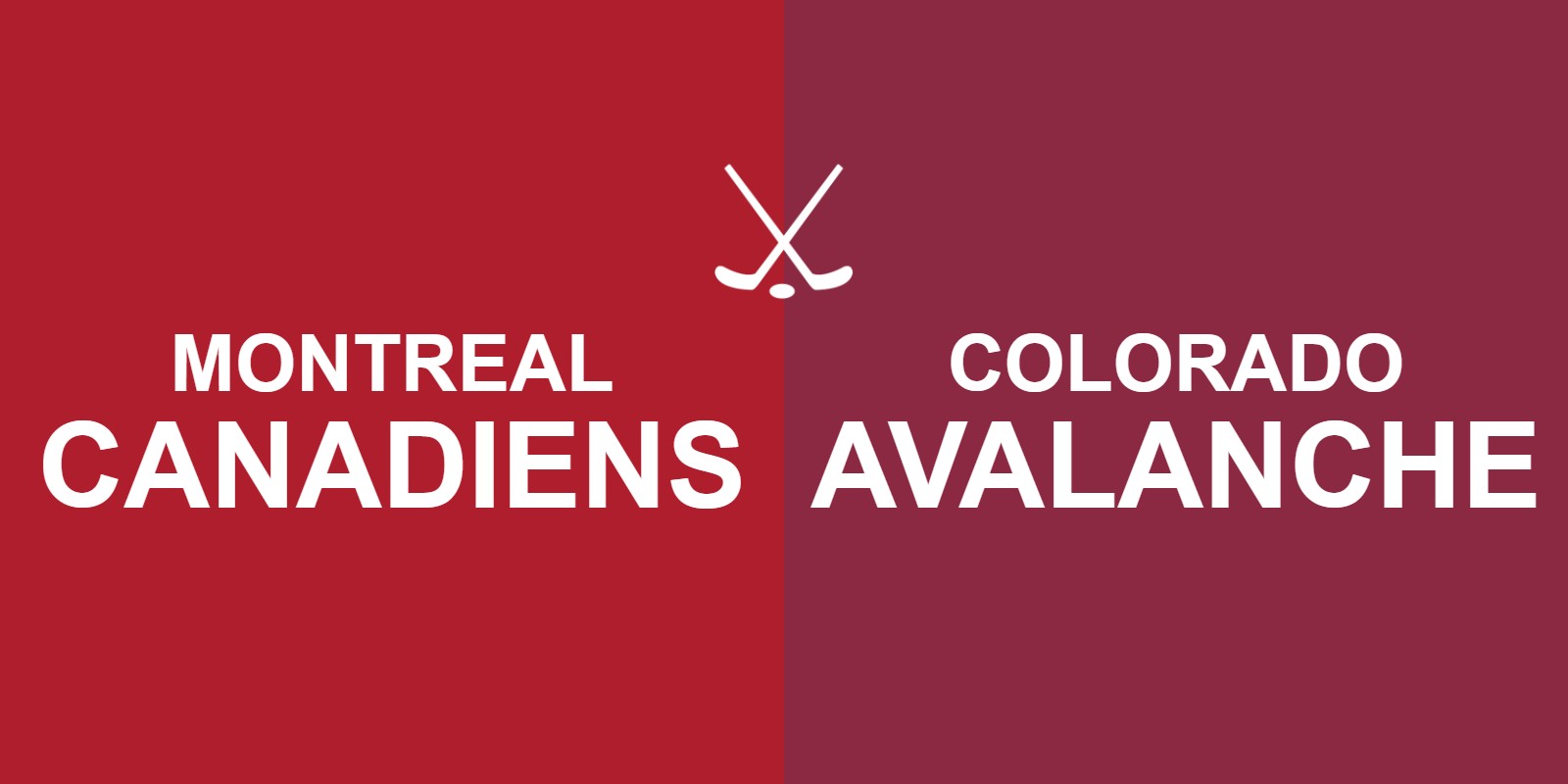 Canadiens vs Avalanche