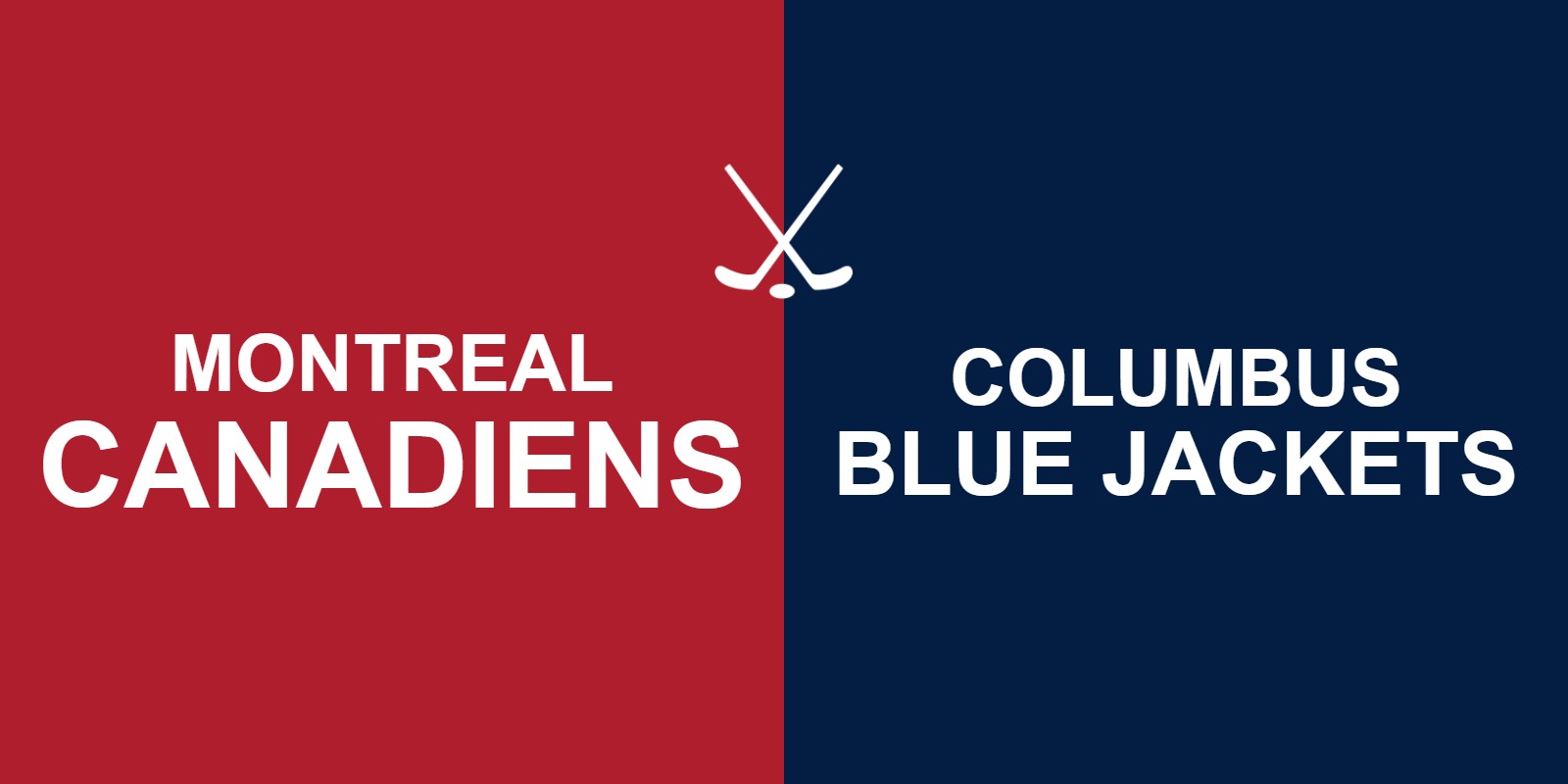 Canadiens vs Blue Jackets