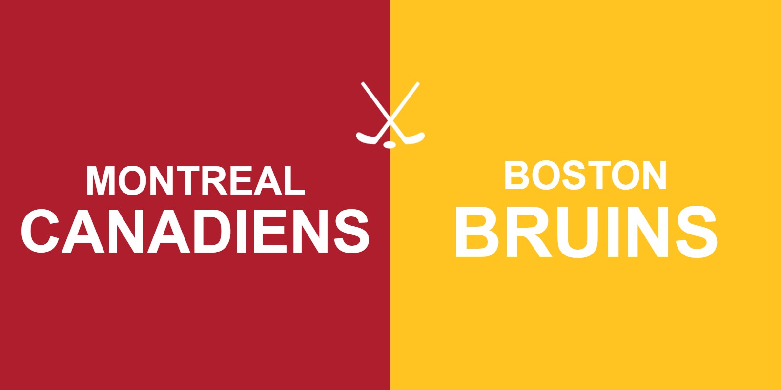 Canadiens vs Bruins