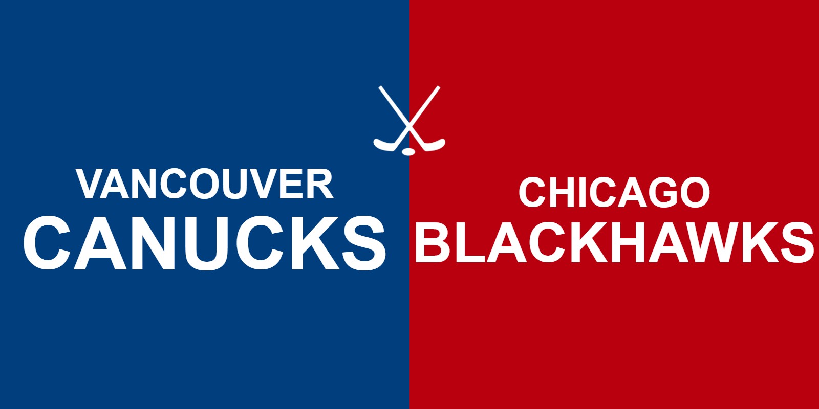 Canucks vs Blackhawks