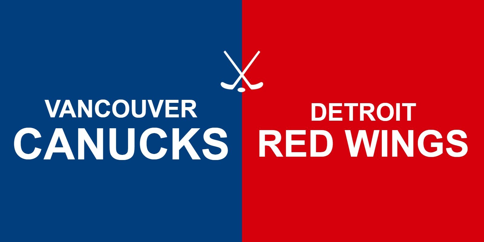Canucks vs Red Wings