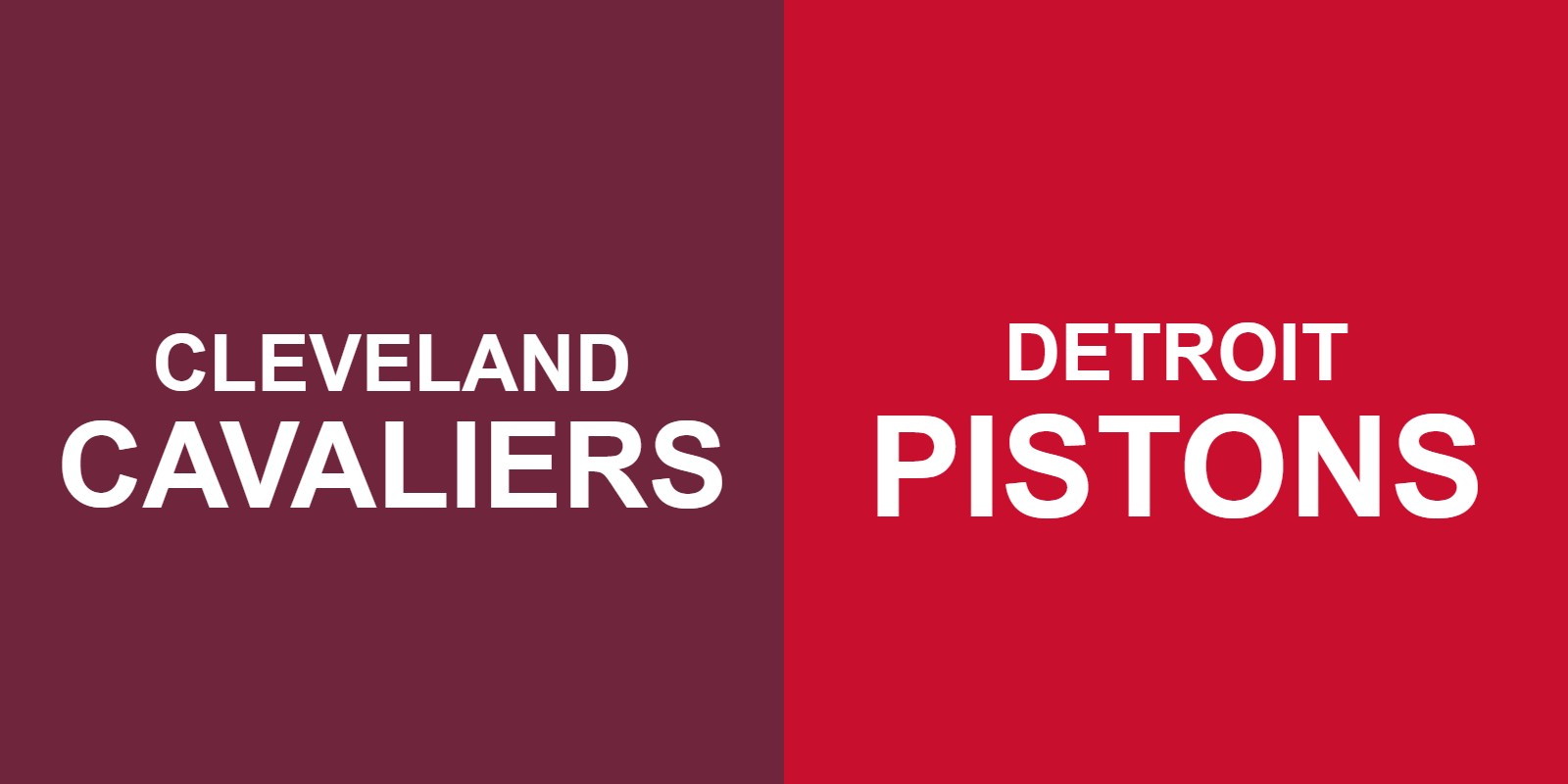 Cavaliers vs Pistons