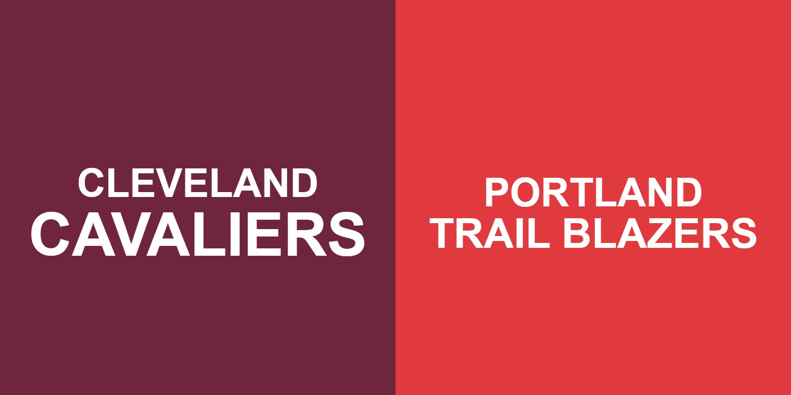 Cavaliers vs Trail Blazers
