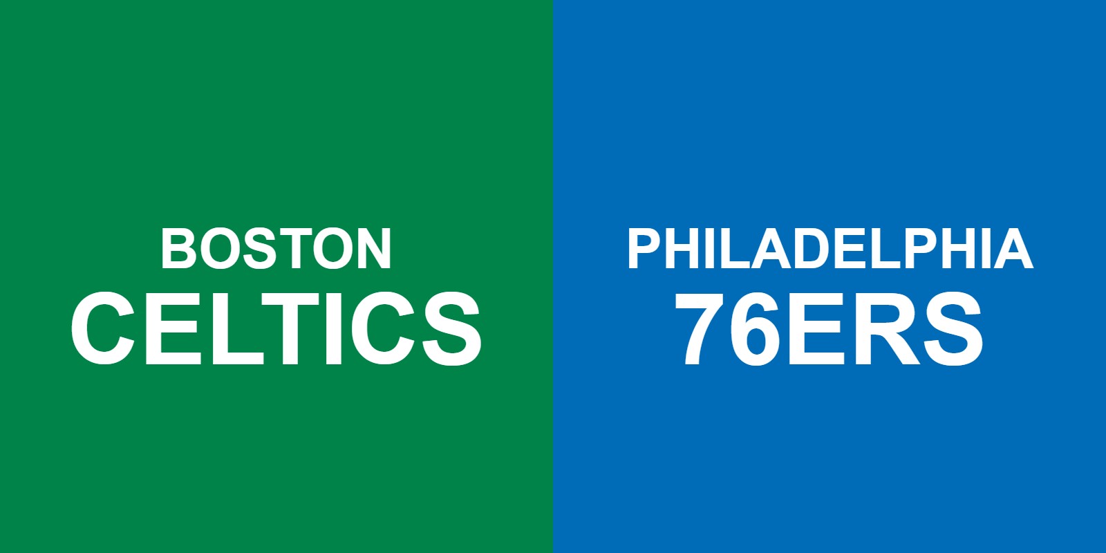 Celtics vs 76ers