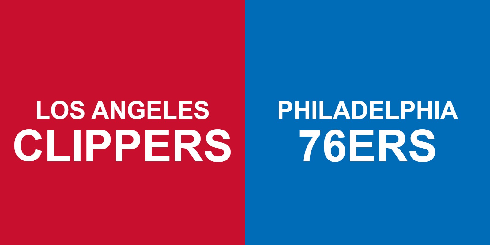 Clippers vs 76ers