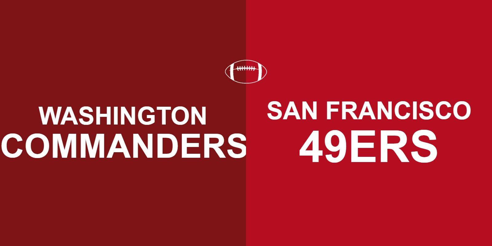 Commanders vs 49ers
