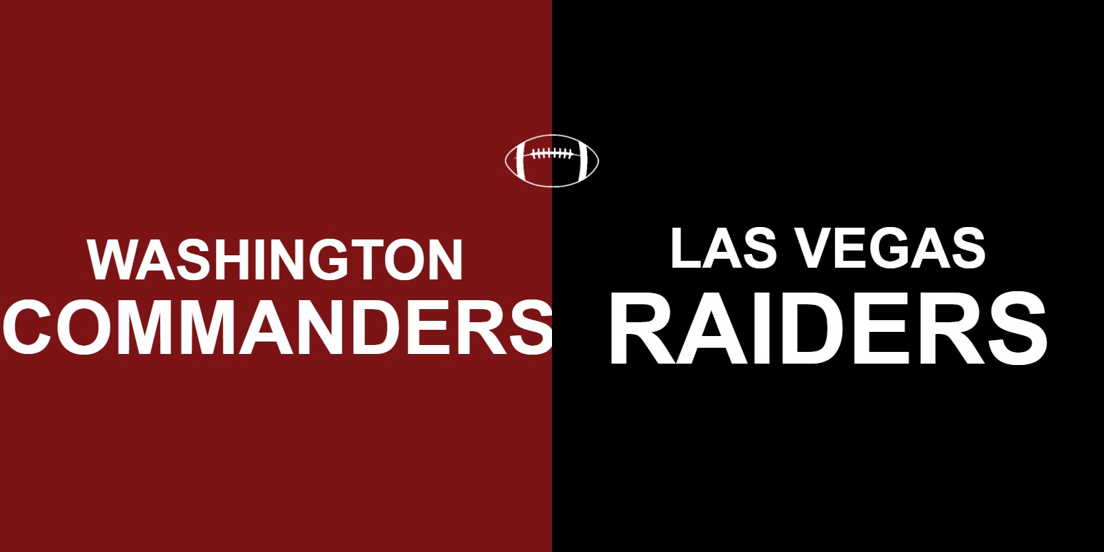 Commanders vs Raiders