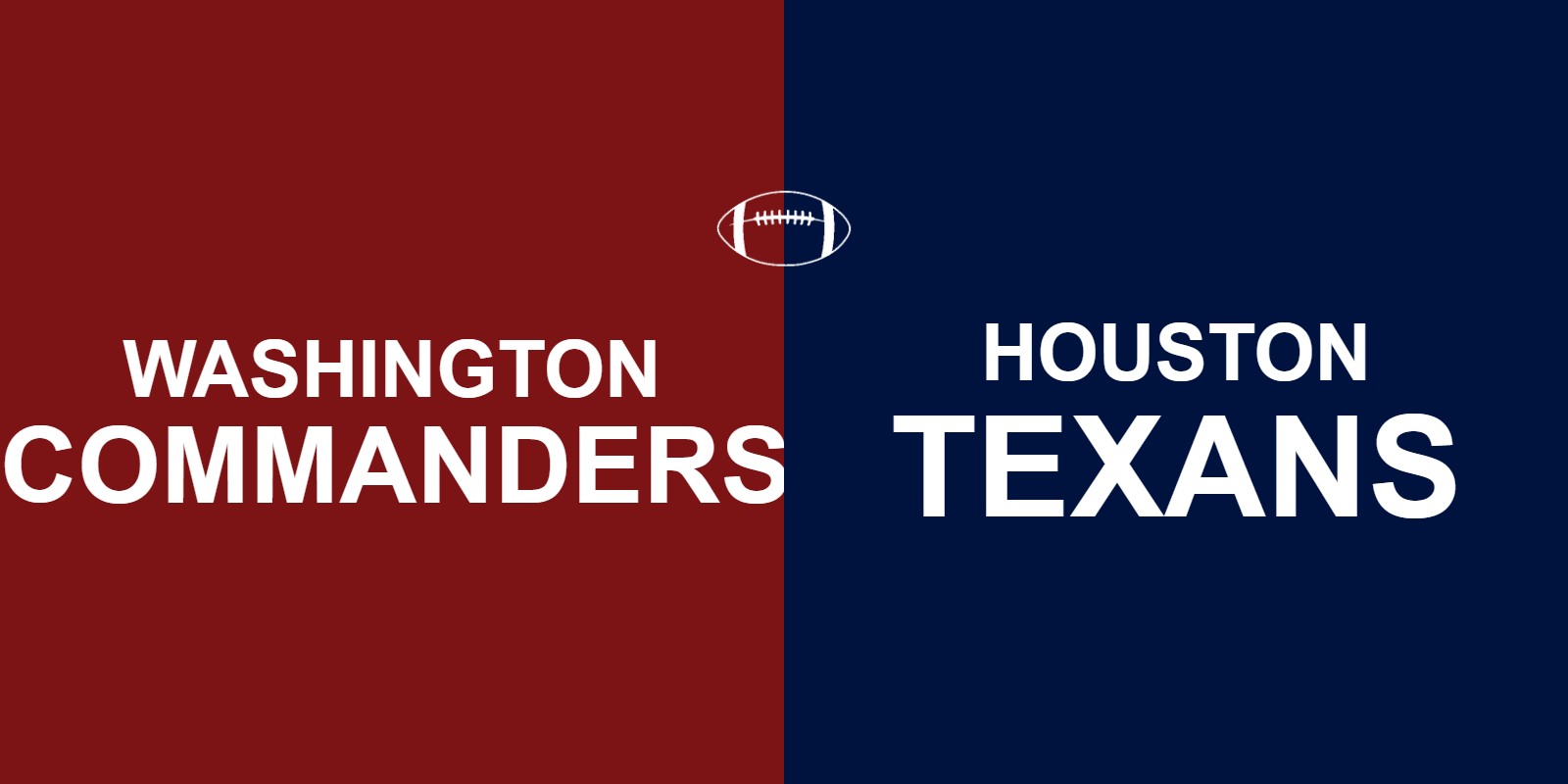 Commanders vs Texans