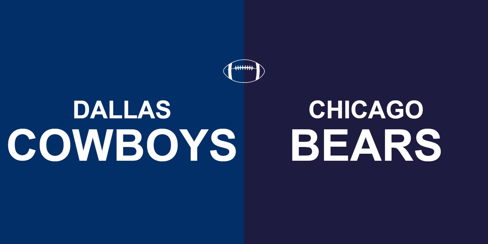 Cowboys vs Bears