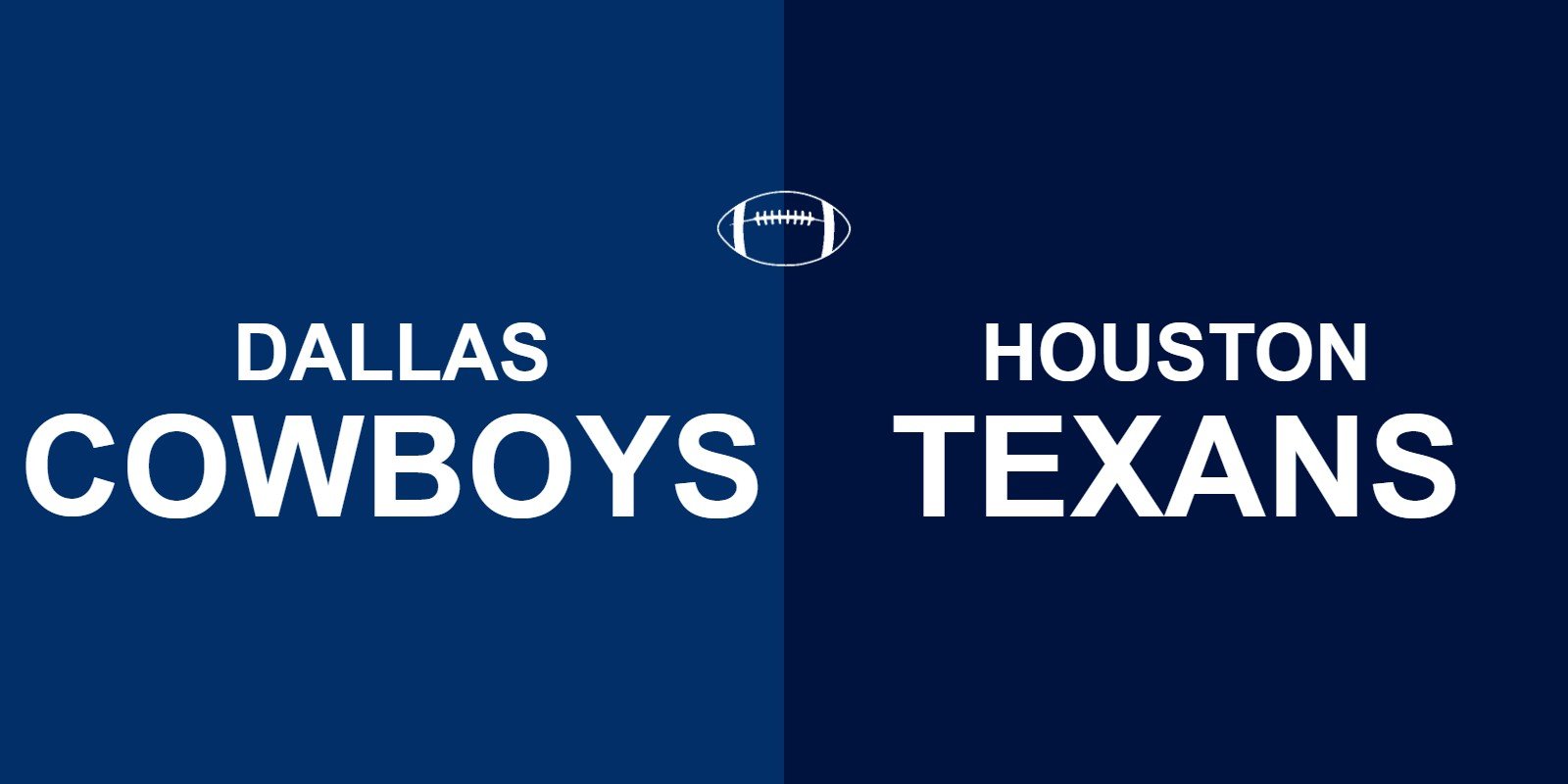 Cowboys vs Texans