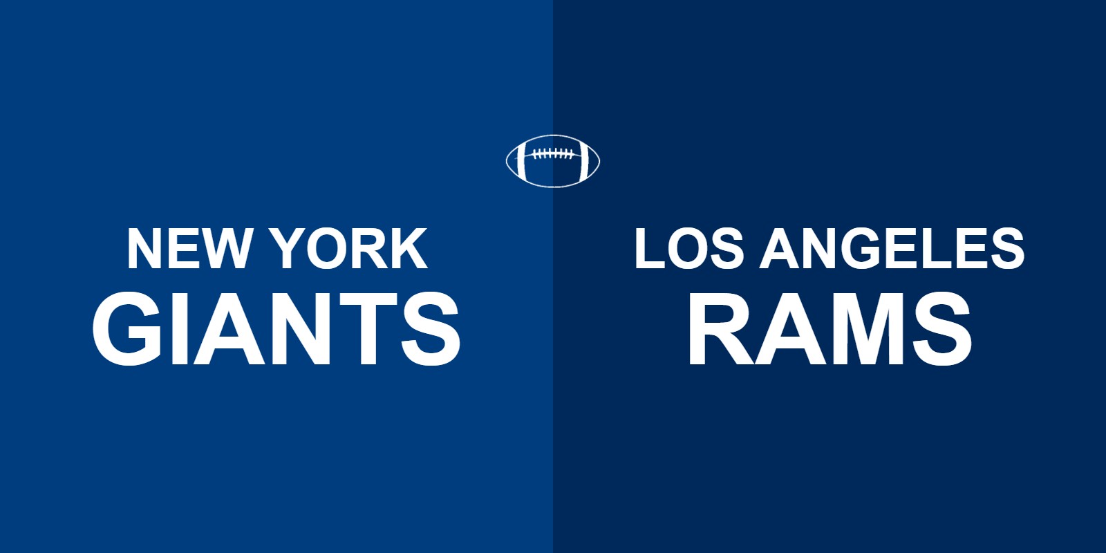 Giants vs Rams