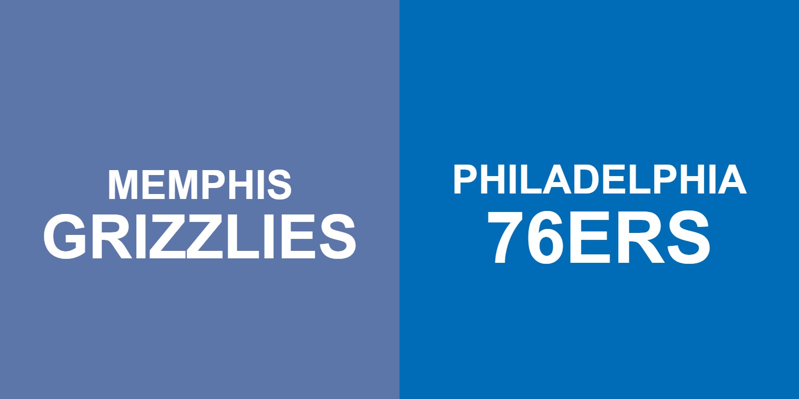 Grizzlies vs 76ers