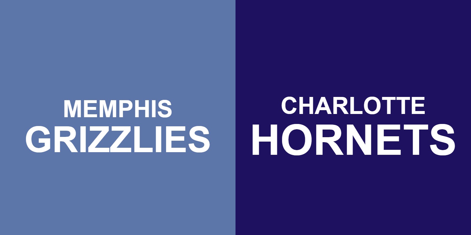 Grizzlies vs Hornets