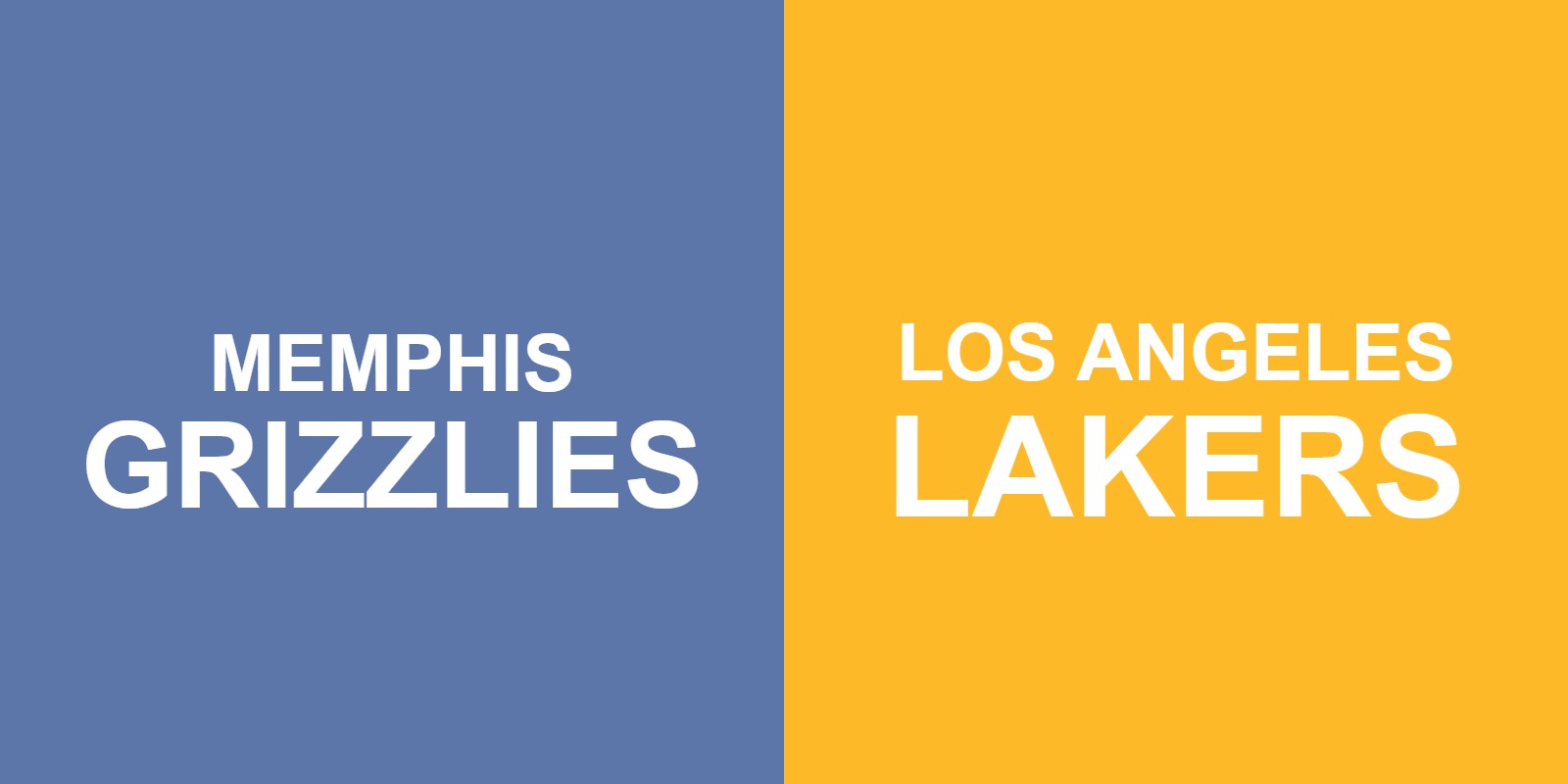 Grizzlies vs Lakers