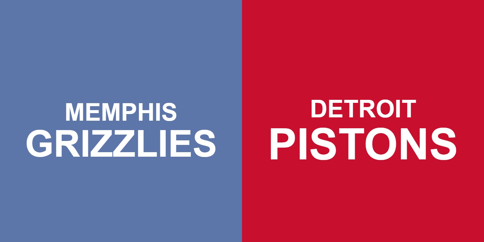 Grizzlies vs Pistons