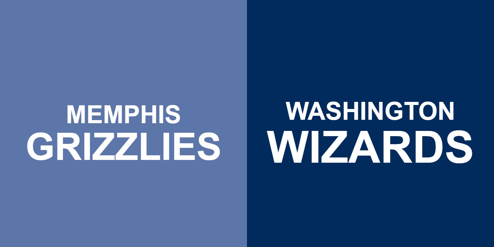 Grizzlies vs Wizards