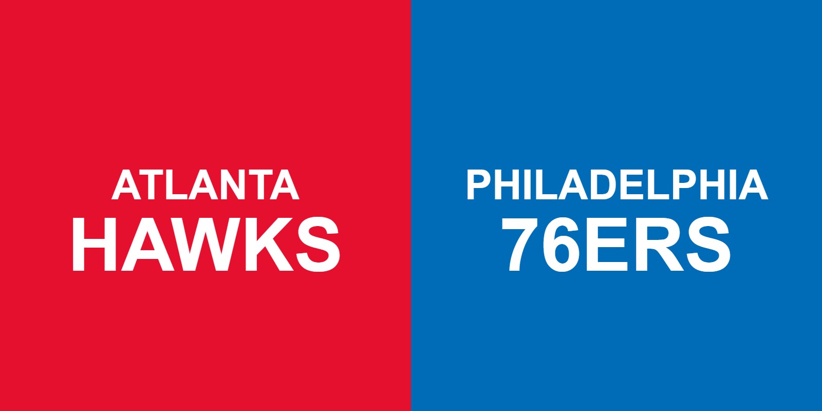 Hawks vs 76ers