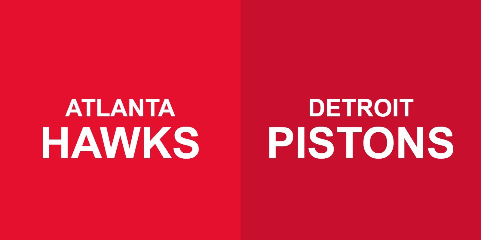 Hawks vs Pistons