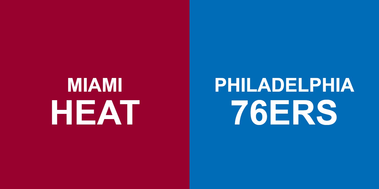 Heat vs 76ers