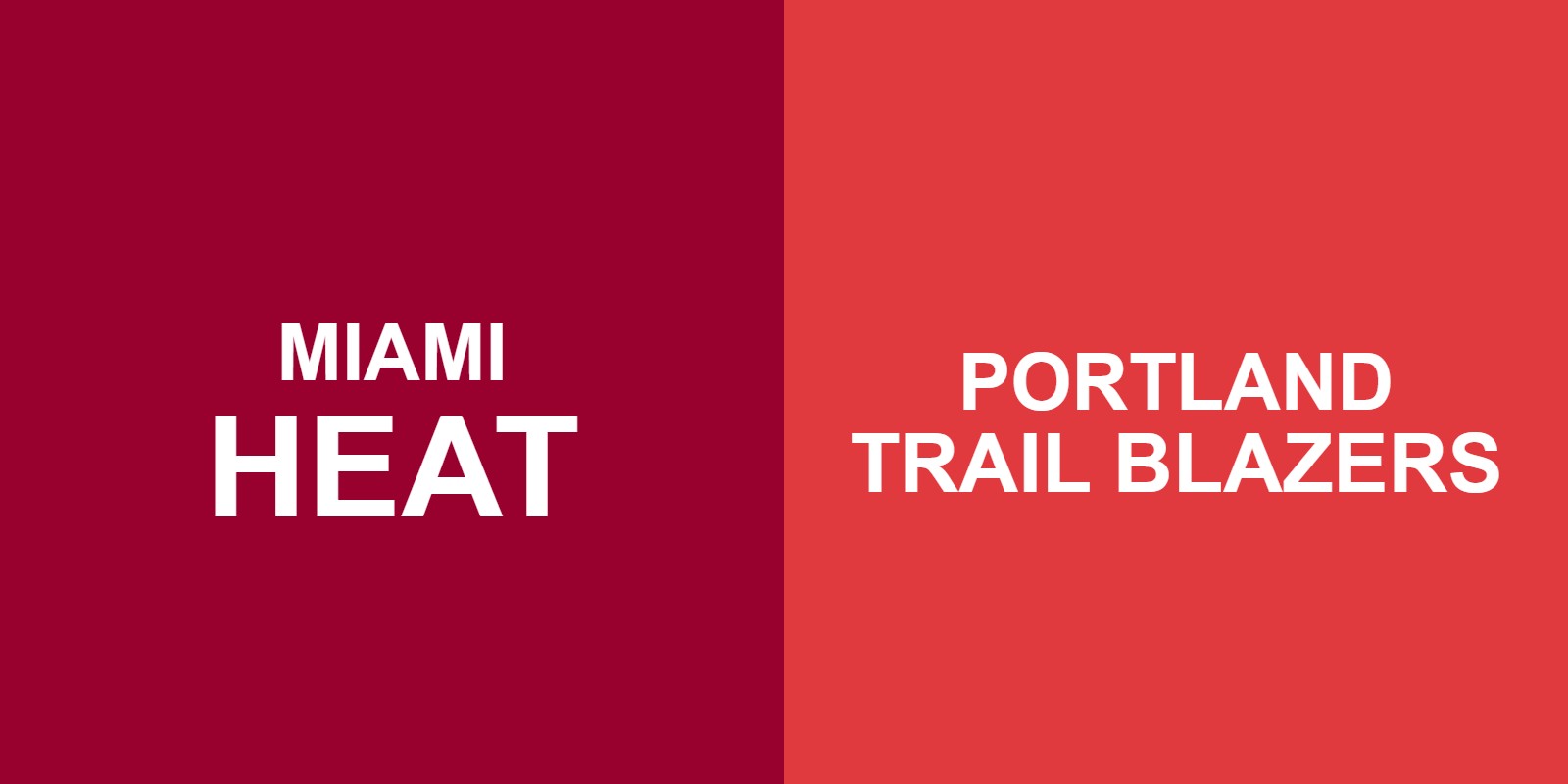 Heat vs Trail Blazers