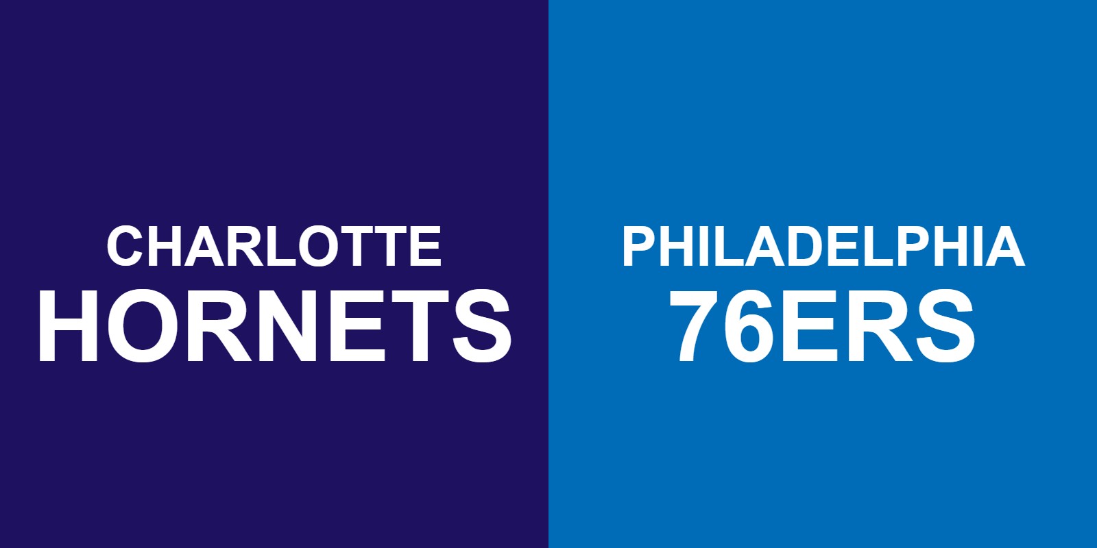Hornets vs 76ers