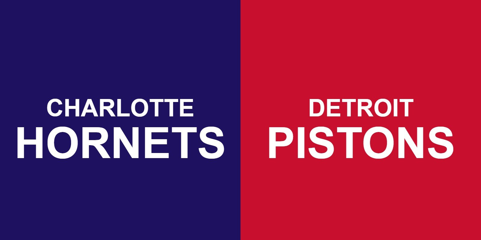 Hornets vs Pistons