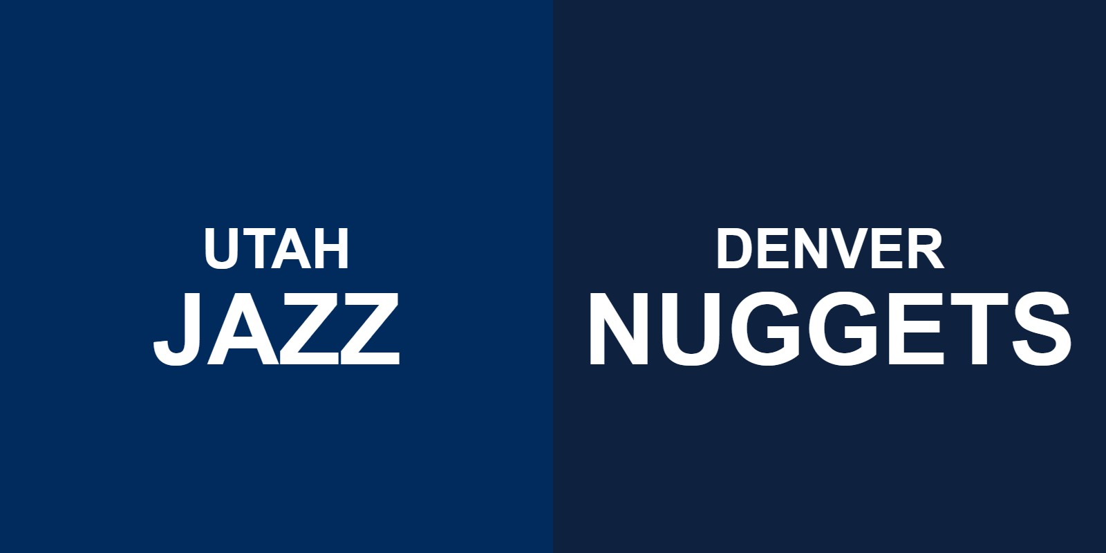 Jazz vs Nuggets