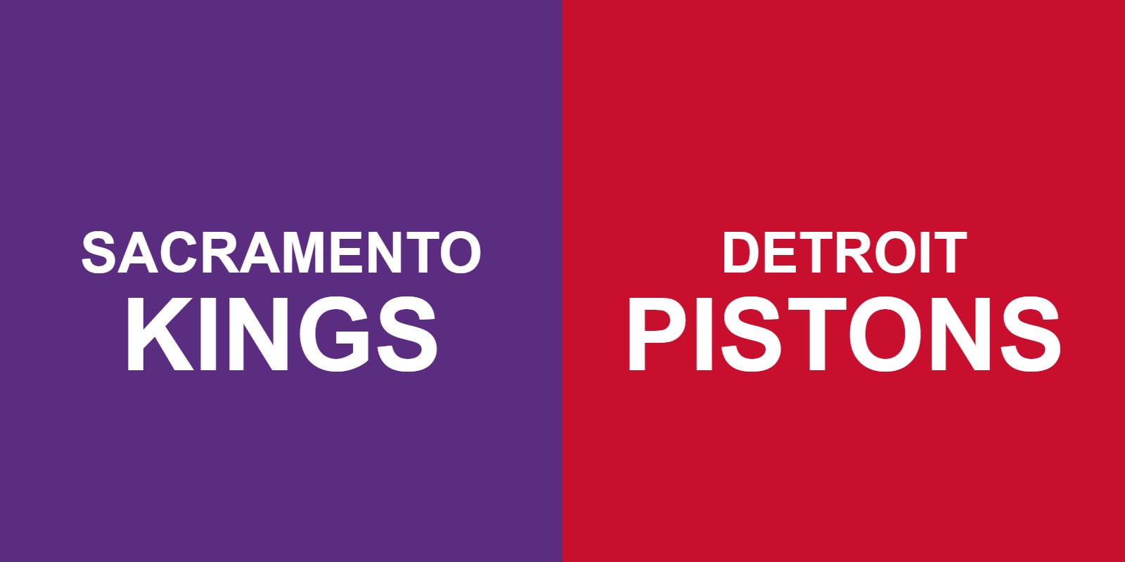 Kings vs Pistons