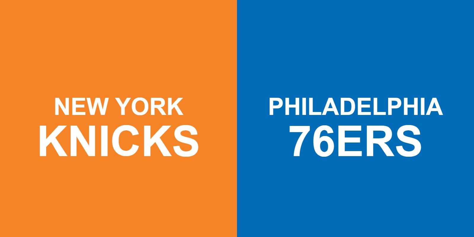 Knicks vs 76ers