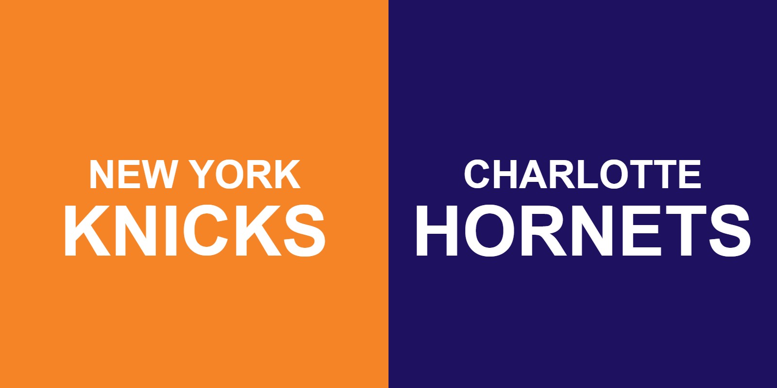 Knicks vs Hornets