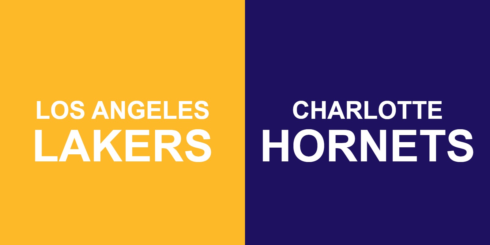 Lakers vs Hornets