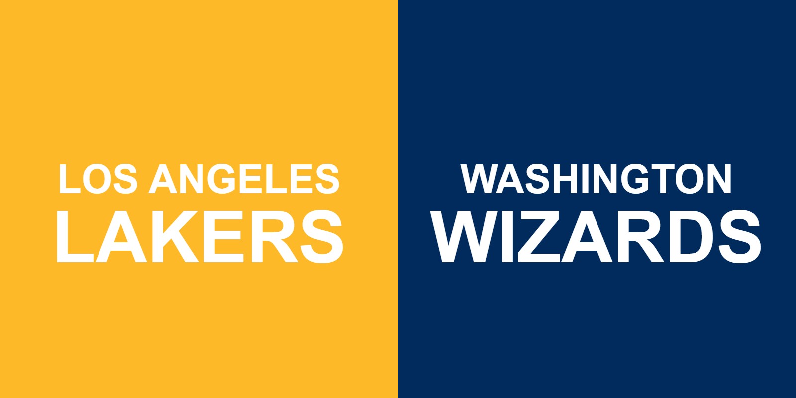 Lakers vs Wizards