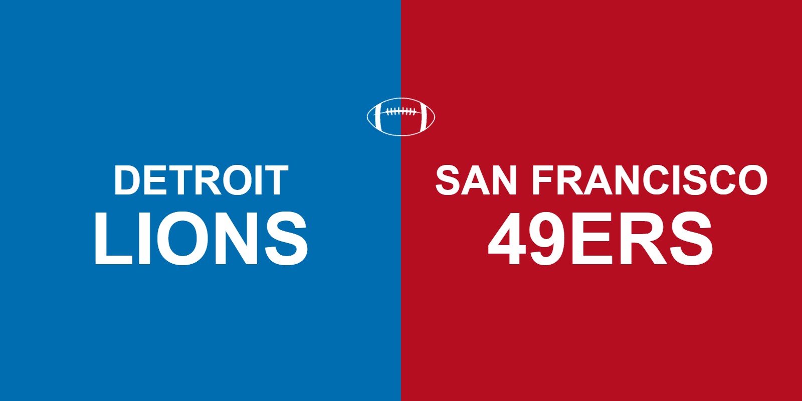 Lions vs 49ers