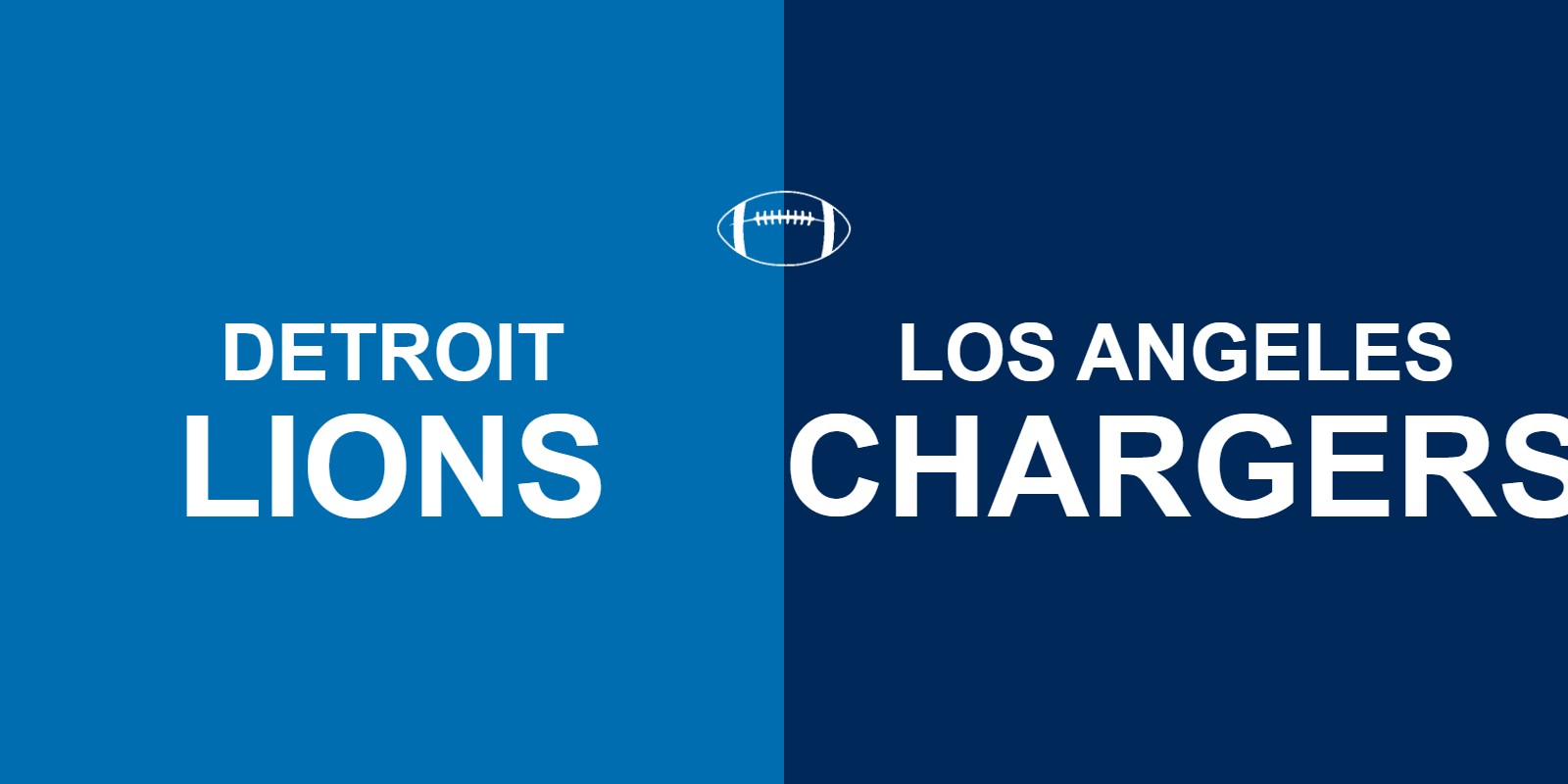 Lions vs Chargers