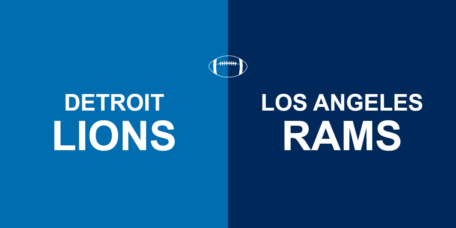 Lions vs Rams