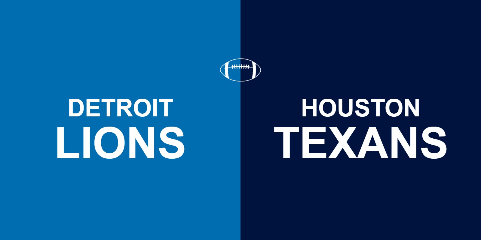 Lions vs Texans