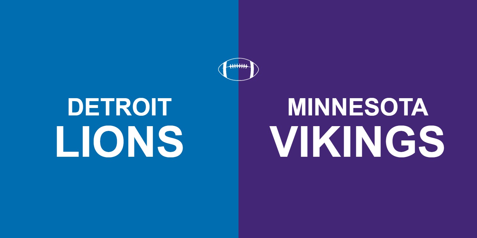 Lions vs Vikings