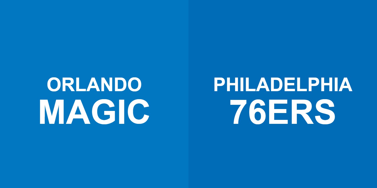Magic vs 76ers